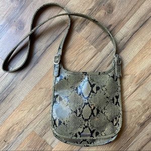 Nine West snake skin print crossbody bag purse